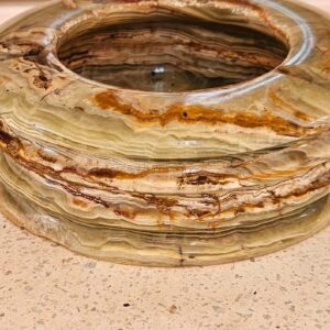Marble Onix Ashtray Three layer