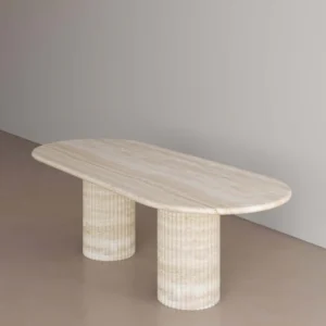 Dinning Table Two Round Legs